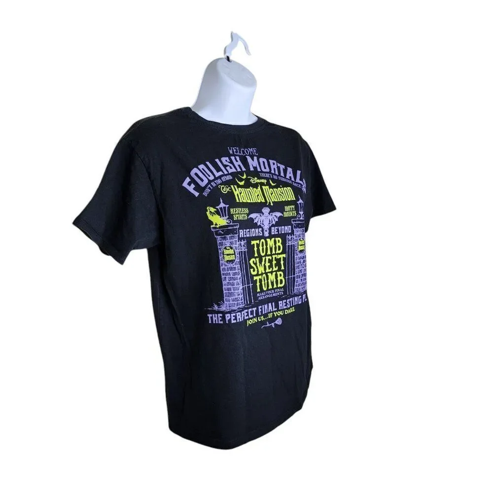 Disney The Haunted Mansion Tomb Sweet Tomb Tshirt Womens S Black